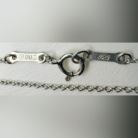 Tiffany & Co LARGE Elsa Peretti Open Heart 925 16in chain Pendant Rare Boxed Set - Picture 6 of 9